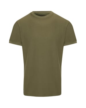 Men's Threadbare Gosford Regular Fit Crew Neck T-Shirt in Khaki