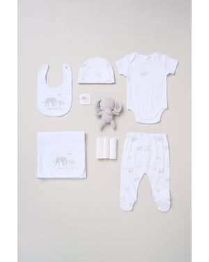 Elephant Print 10-Piece Hanging Gift Set