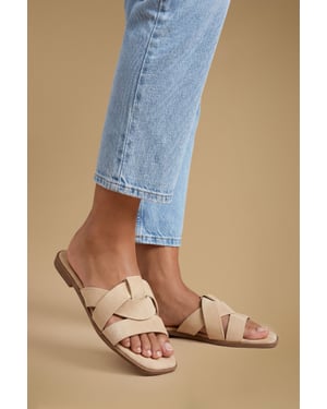 Good For The Sole: Farah Faux Suede Comfort Sliders