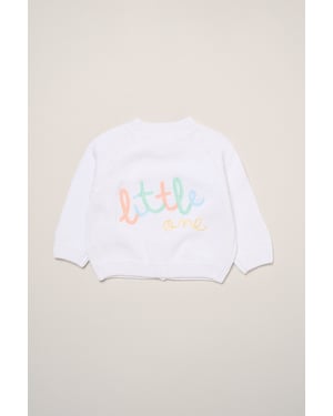 Little One Embroidered Knitted Cardigan