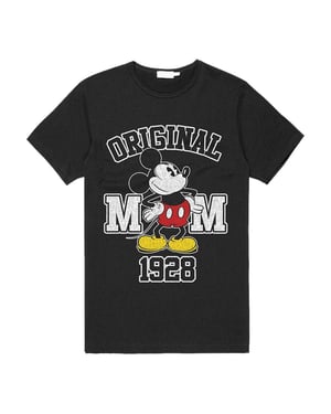 Disney Unisex Adult Original 1928 Mickey Mouse T-Shirt (Black)