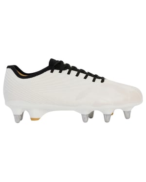 Canterbury Volwassen unisex Stampede Groundbreak Pro Soft Ground Rugbyschoenen (Wit, Zwart)