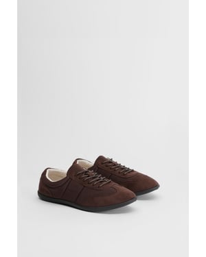 Tracey Faux Suede Flat Lace Up Trainers