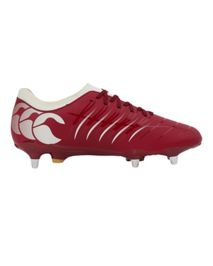 Canterbury Unisex Adult Phoenix 2.0 Team Synthetic Leather Soft Ground Rugby Boots (Tangerine Tango)