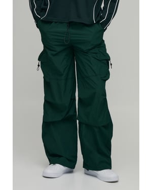 Baggy Fit Cargo Utility Track Pants