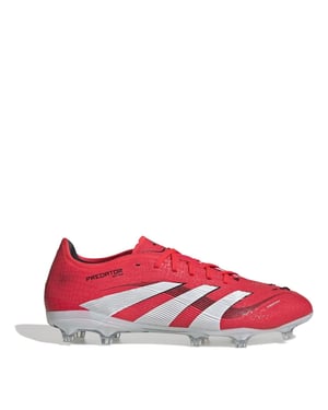 Men's adidas Predator Pro Firm Ground Football Boots in Red/White