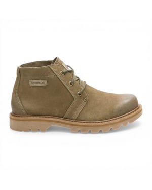 CAT (Caterpillar) Taupebruine leren wandel- en halfhoge chukka-enkellaarsjes - Grader