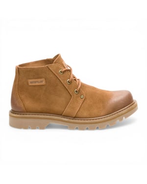CAT (Caterpillar) Tan Leather Hiking Mid-Cut Chukka Ankle Boots - Grader