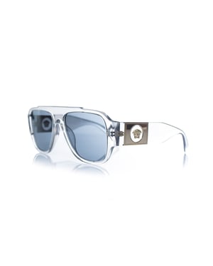 Versace, transparent shield medusa sunglasses