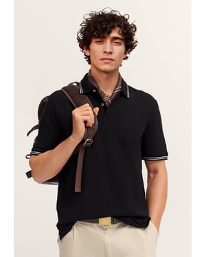 Bugatti Herren Polo Modern Fit van puur katoen