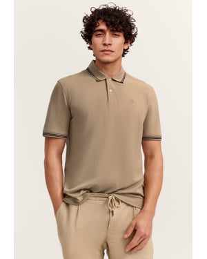 Bugatti Herren Polo Modern Fit van puur katoen