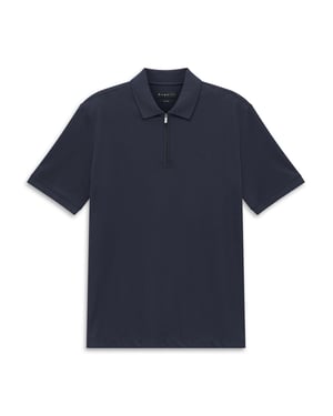 Bugatti Herren Poloshirt met korte ritssluiting