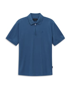 Bugatti Herren Poloshirt met korte ritssluiting
