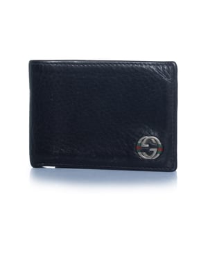 Gucci, black leather wallet