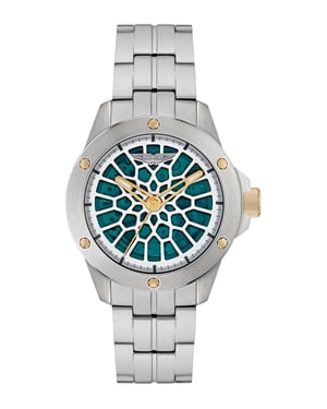 Aston Martin Thrill Rim Heren Zilveren Horloge MTRR1F505