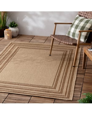 Yard Camber Jute Indoor/Outdoor Rug, Natural