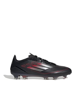 Men's adidas F50 Pro Firm Ground Football Boots in Black/Iron/Red