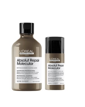 L'oréal Professionnel Serie Expert Absolut Repair Molecular Hair Shampoo 300ml And Leave-in-mask 100ml Duo
