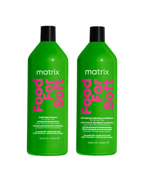 Matrix Food For Soft Hydrating Shampoo & Conditioner With Avocado Oil And Hyaluronic Acid, For Dry Hair 1000ml Duo