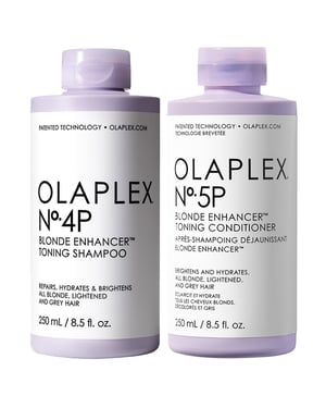 Olaplex No.4p Blonde Enhancer Toning Shampoo And No. 5p Blonde Enhancer Toning Conditioner 250ml Duo