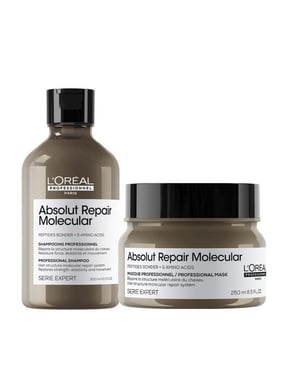 L'oreal Professionnel Serie Expert Absolut Repair Molecular Hair Shampoo 300ml & Serie Expert Absolut Repair Molecular Rinse-off Mask 295ml