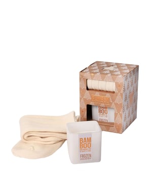 BAMBOO Small Candle & Socks Gift Set
