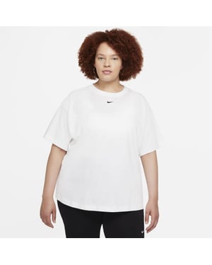 Damers Nike Essential Regular Fit Crew Neck T-shirt i Vit/Black