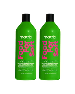 Matrix Food For Soft Detangling Conditioner With Avocado Oil And Hyaluronic Acid, For Dry Hair 1000ml Double