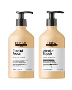 L'oreal Professionnel Serie Expert Absolut Repair Shampoo 500ml & Serie Expert Absolut Repair Conditioner 500ml Duo