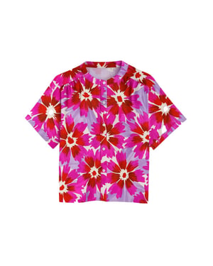 Pom Amsterdam Blouse korte mouw sp9649