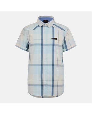 Men's Bench Shirt Ss Nalb in Yellow/Blue Chk