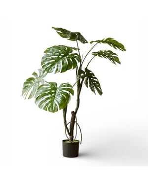 Indore Home Monstera kunstplant van 130 cm voor een frisse en tropische interieurstijl
