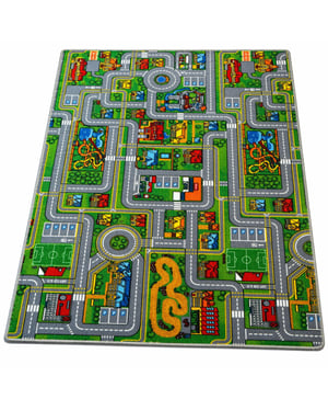Muratap Speelkleed stad – groot kinderkleed met anti-slip onderkant- 140x200cm