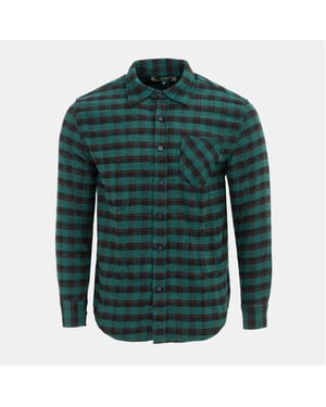Men's Firetrap Check Shirt in Green/Black