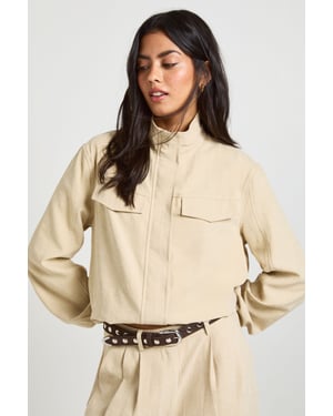 Peached Funnel Neck Tracksuit Top