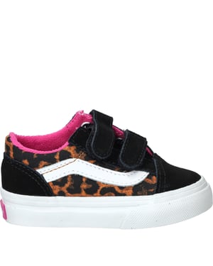Vans Old Skool V Leopard Pop Sneakers Meisjes