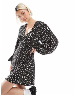Miss Selfridge mini tea dress in ditsy floral print