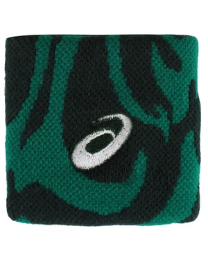 Asics Graphic Black/Green Wristband