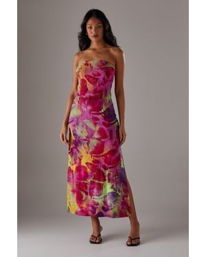 Burnout Bandeau Maxi Dress