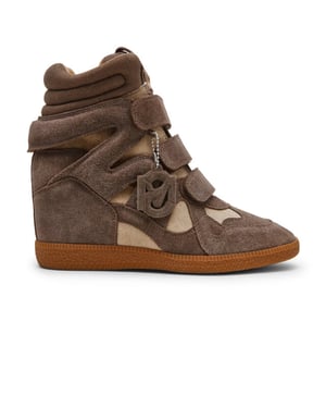 Steve Madden Mavis taupe suède dames sneaker