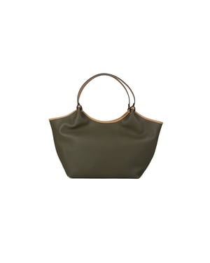 Giulia Monti Tote Bag Leger Groen Beige