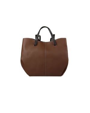 Giulia Monti Tote Bag Walnootbruin Zwart