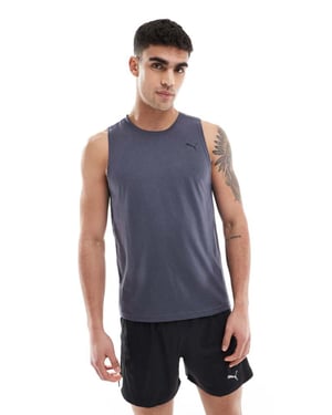 Puma Tech tank top in charcoal grey