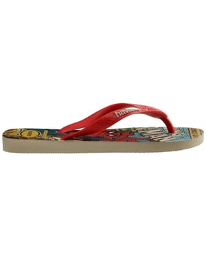 Men's Havaianas Hav. Top Marvel Classics Black Blac Flip Flops Unisex Adults in Multi