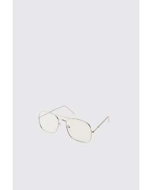 Clear Frame Aviator Glasses