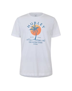 Men's Hurley Plmy Day Ss T Sn99 in White