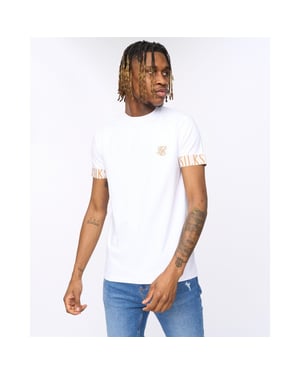 Men's SikSilk Tech T Shirt Sn99 in White