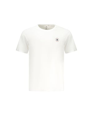 Converse Vit Bomull T-Shirt för Män