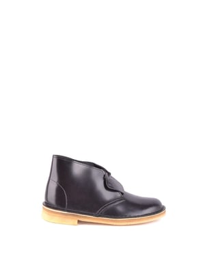 Clarks Zwarte Leren Veterschoenen