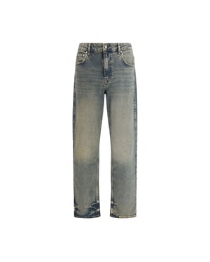 Represent Blauw Katoenen Rechte Spijkerbroeken